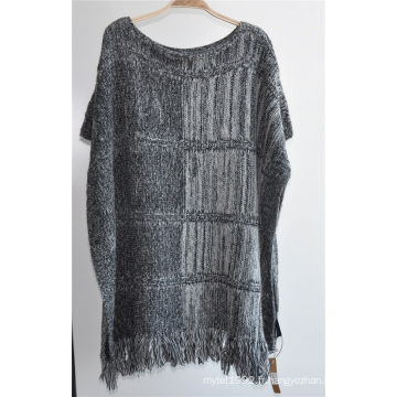 100% Acrylique Side Open Knit Cheap Women Sweater